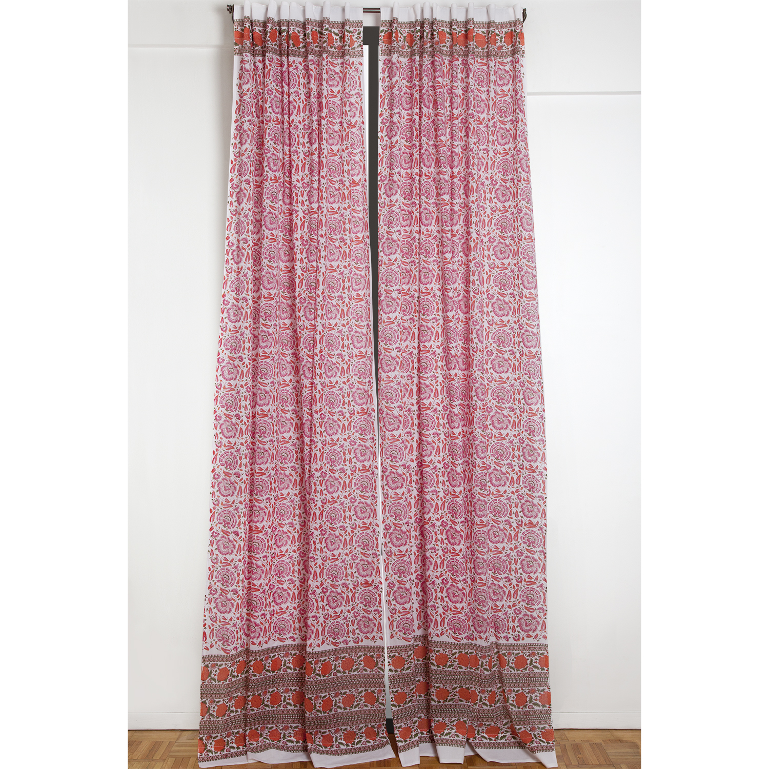 Riyad Curtain - Pink/Orange